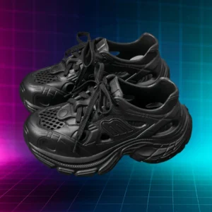 Chunky Black Sneakers Womens 1