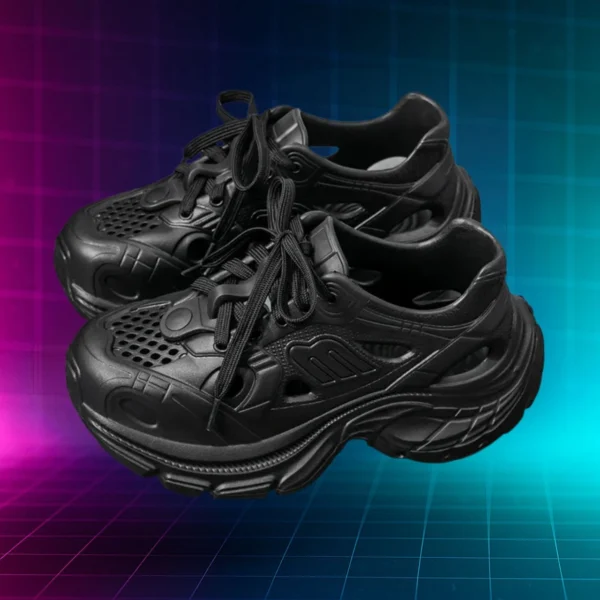 Chunky Black Sneakers Womens 1
