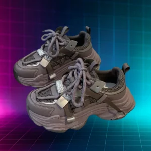 Chunky Platform Sneakers Black 1