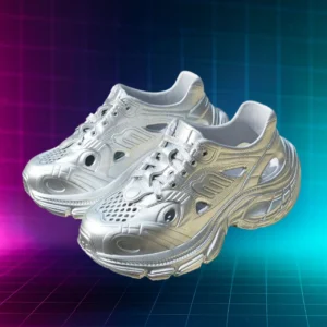 Silver Chunky Sneakers Women