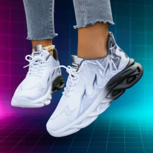 Womens Chunky White Sneakers 1
